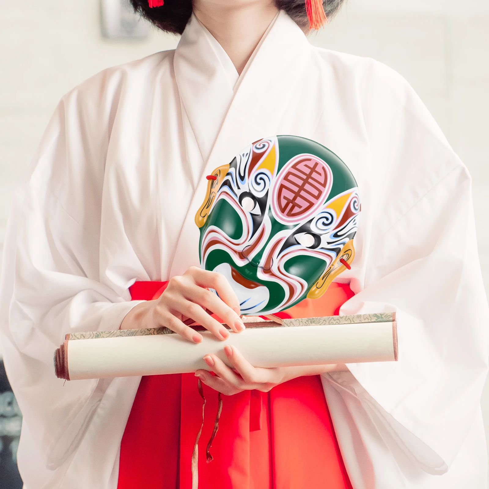 

Face Mask Costume Props Chinese Performance Masks Decor Decorative Cosplay Changing