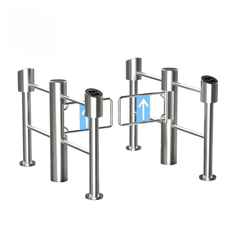 TGW vegetable store equipment shop counter design automatic Swing gate for grocery store supermarket gate