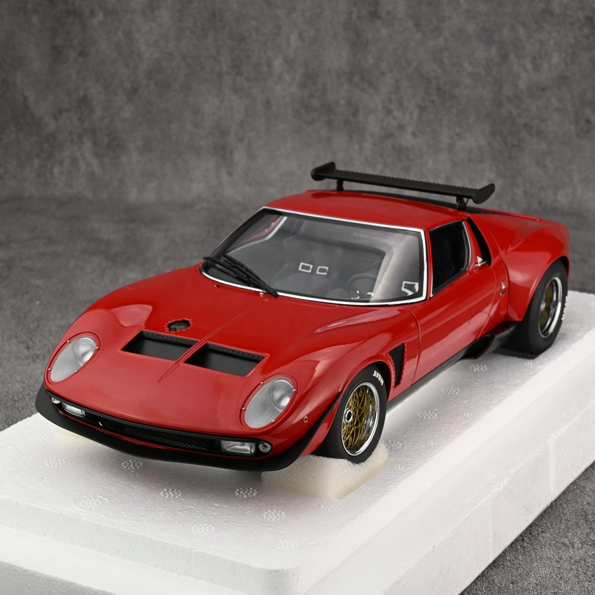 Autoart 1:18 Miura SVR JOTA Red Simulation Limited Edition All Open Alloy Metal Static Car Model Toy Gift