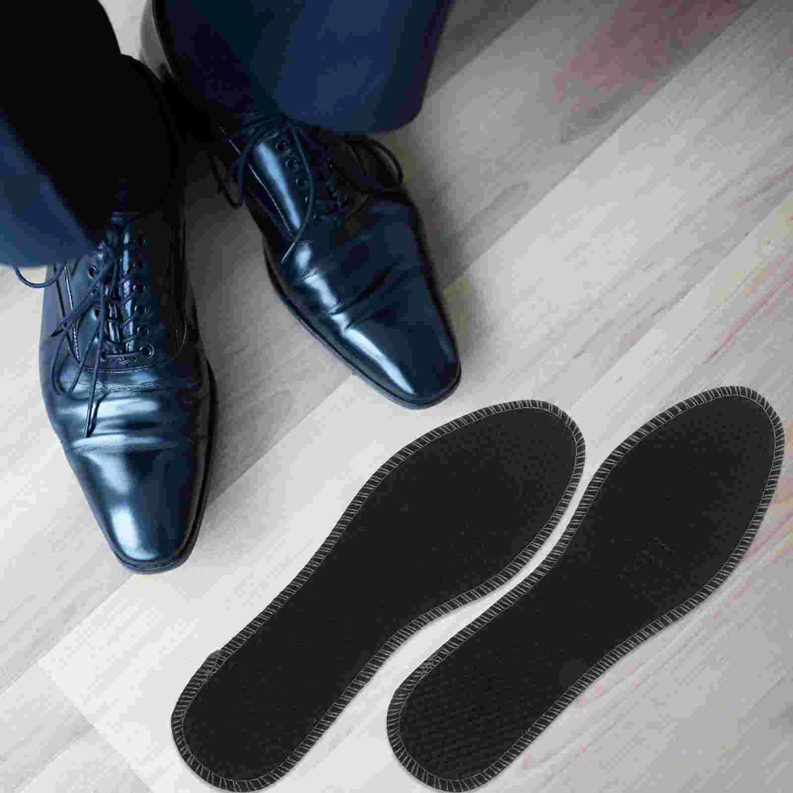 

2 Pairs Foot Care Insoles Shoes Accessories Cushion Bamboo Charcoal Orthopedic Deodorant Pads