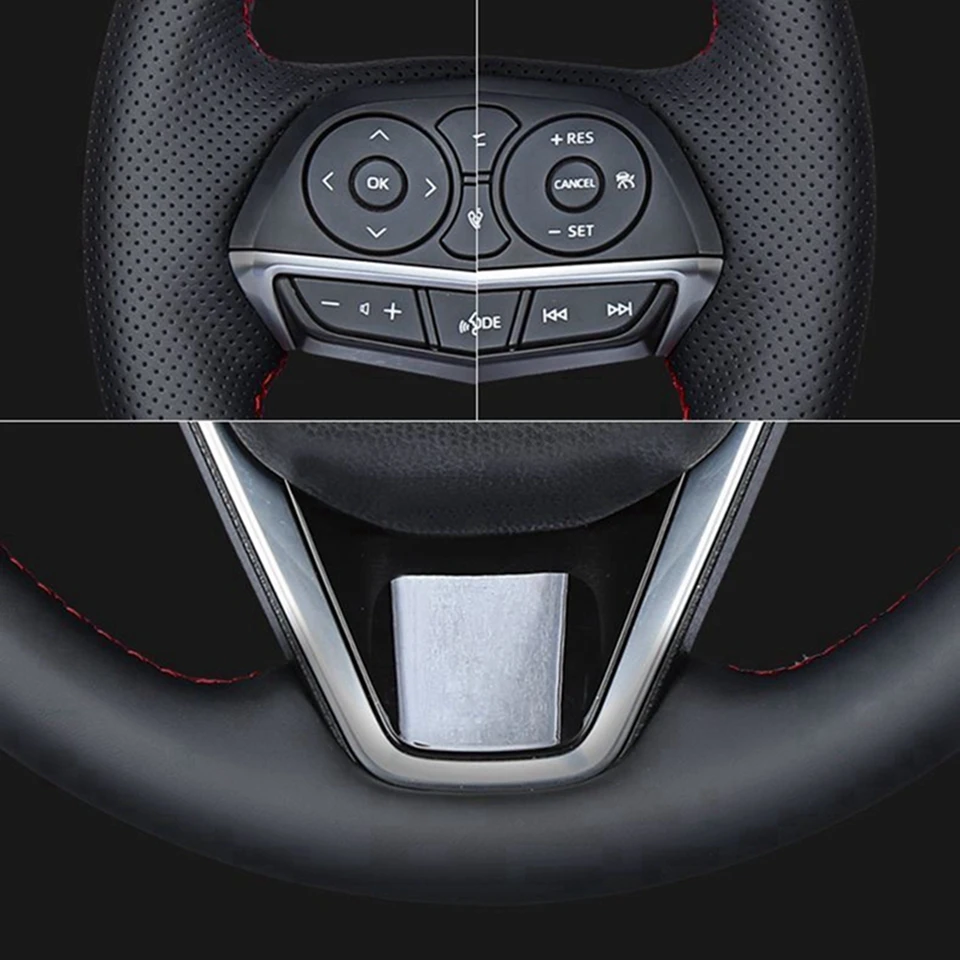 Geflochtener Kunstleder-Lenkradbezug M2 F80 M3 F82 M4 2 M5 F12 F13 M6 F85 X5 M F86 X6 M F33 F30 M Sport für BMW F87 – Detail 3