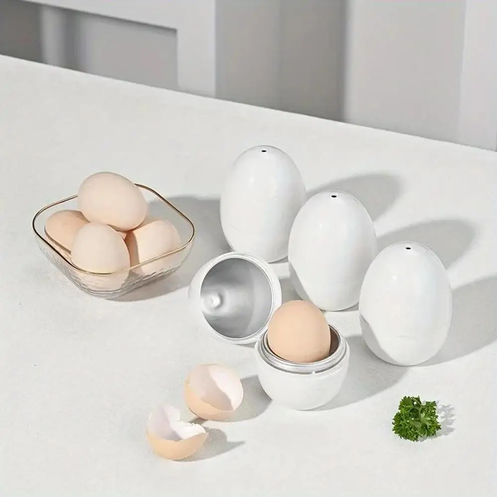 Microwave Egg Cooker Steamer For 1/4 Eggs Quick Hard Or Soft Boiled Egg Boiler 5 Minute Breakfast Kitchen Cooking Tool Accessory