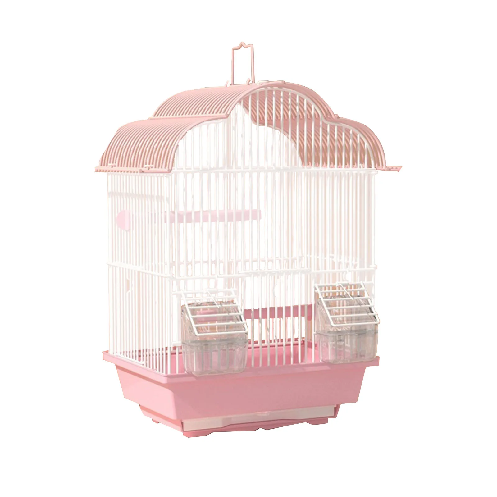 Metal Bird Cage with Food Bowl Travel Bird Nest Parrot Stand Cage Pet Supplies for Parrot Cockatoos Finches Canary Budgies