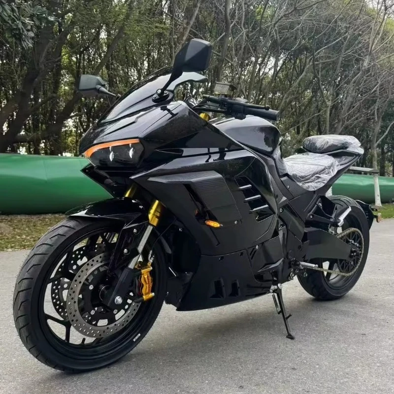 Electric Racing Motorcycle 8000W Large Chain Mid Motor 72V Cool Racing Electric Motorcycle