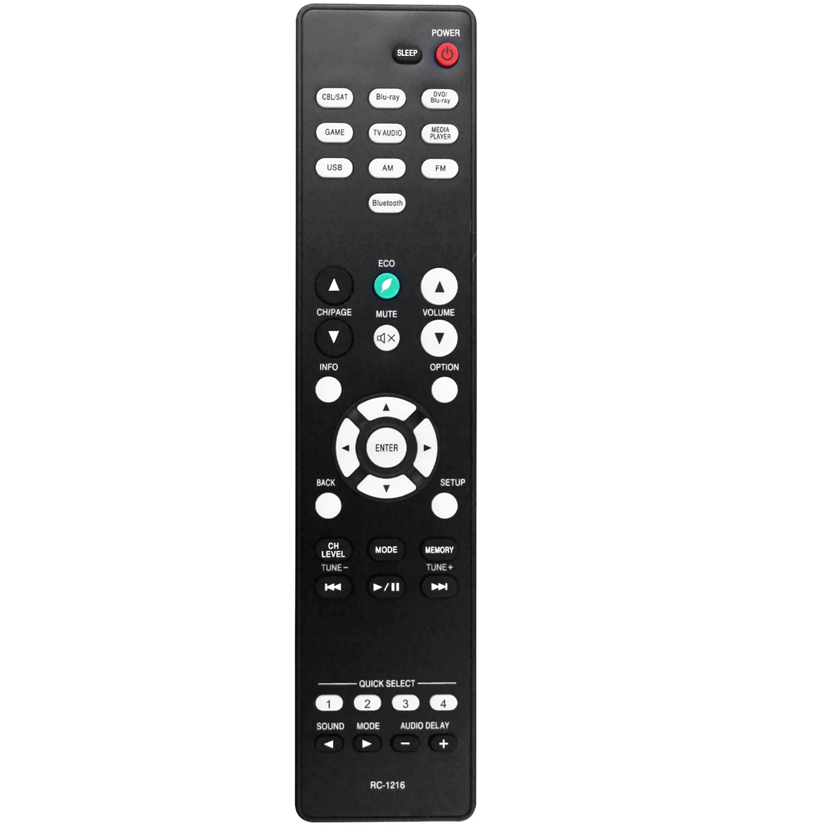Mando a distancia de repuesto para Denon AV Surround, RC-1216, AVRS530BT, AVR-S530BT, AVRS540BT, AVR-S540BT, AVR-X550BT