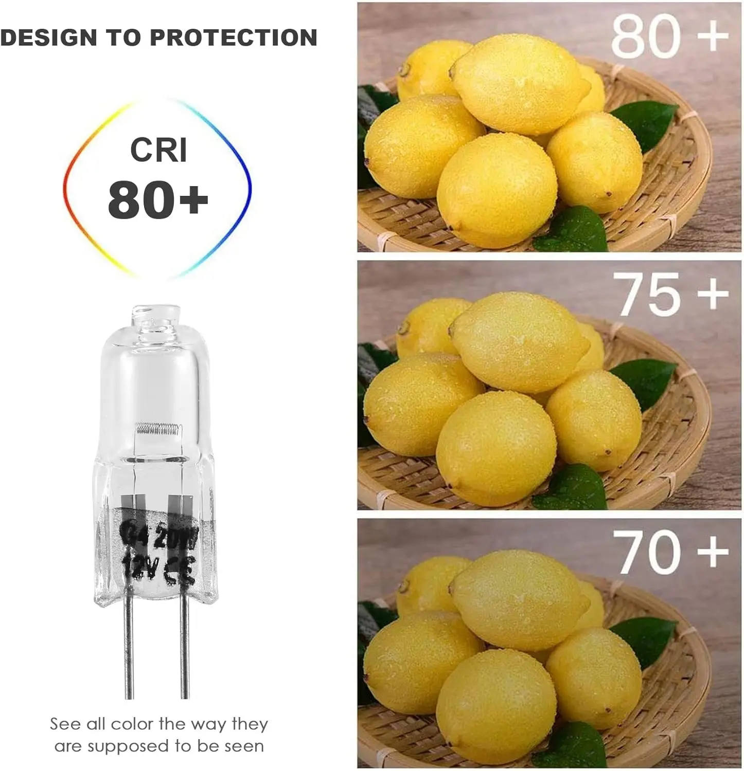 20 Uds bombillas halógenas G4 20W 12V bombillas transparentes de doble aguja para componentes de semáforo de iluminación de cocina