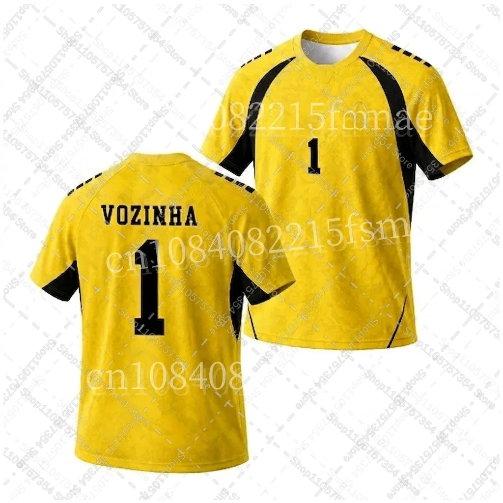 Cape Verde Number 1 Keeper Graphic Polyester Jersey Yellow Quick Dry Breathable Men Football Fan Top Gift