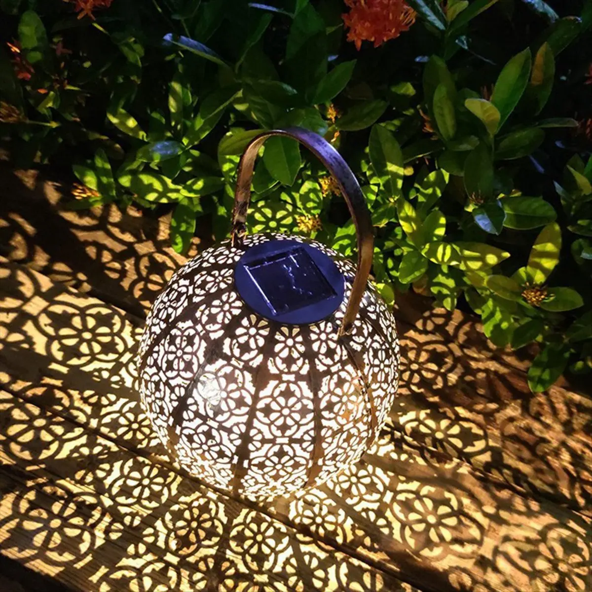 Solar Lanterns Hanging Outdoor Solar Lights,Decorative Garden Light IP65 Waterproof Landscape Lighting for Garden Patio - Image 4