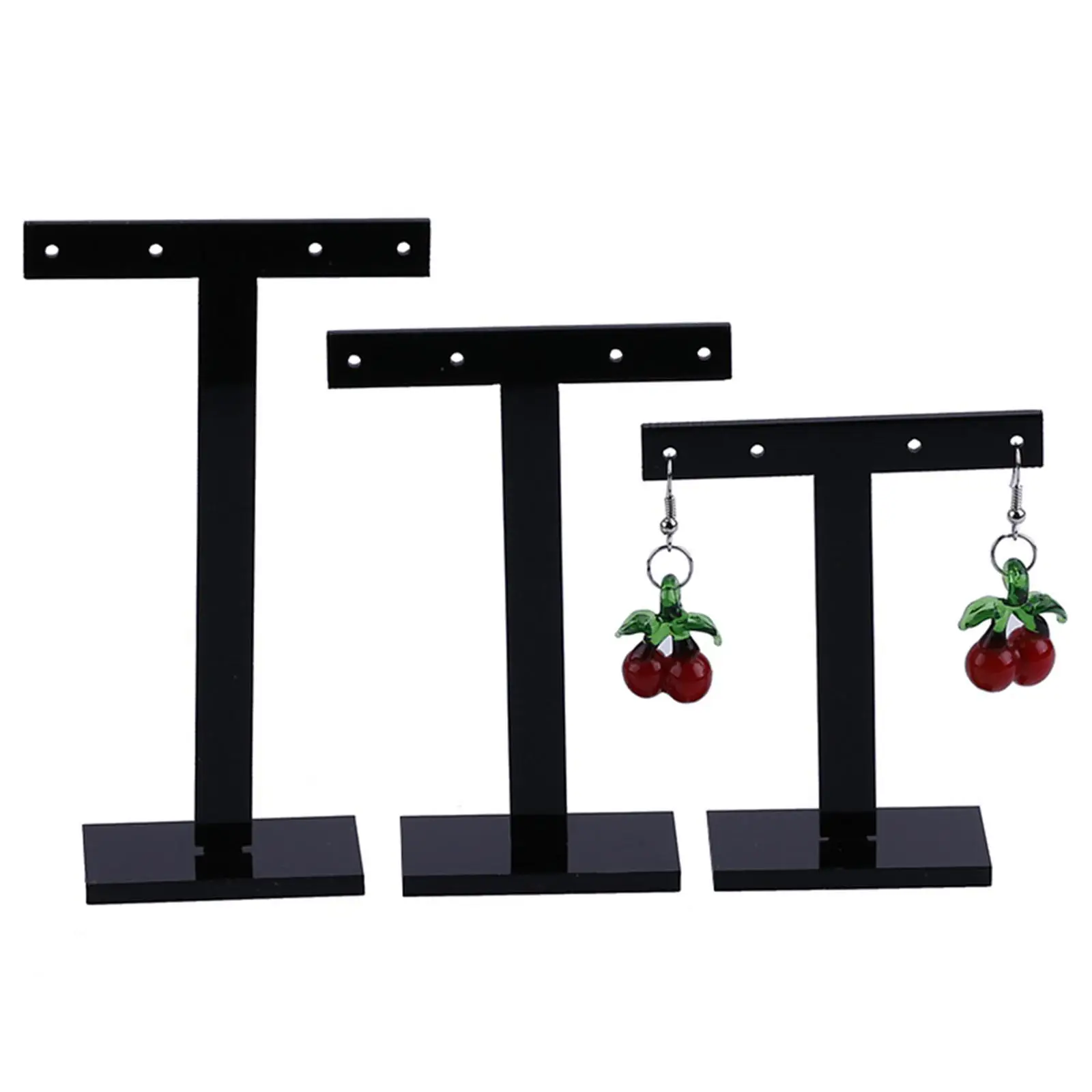 3Pcs Earring Display Jewlery Stand, Hanging Jewelry Organizer 3 Different Heights