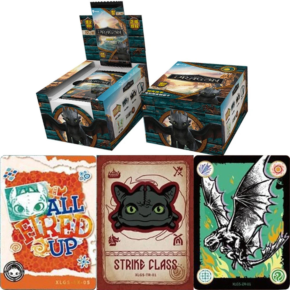 

Genuine How To Train Your Dragon Card Dragon Toothless Ticket Stub Card Book Card Movie Limited Edition Collectible Cards