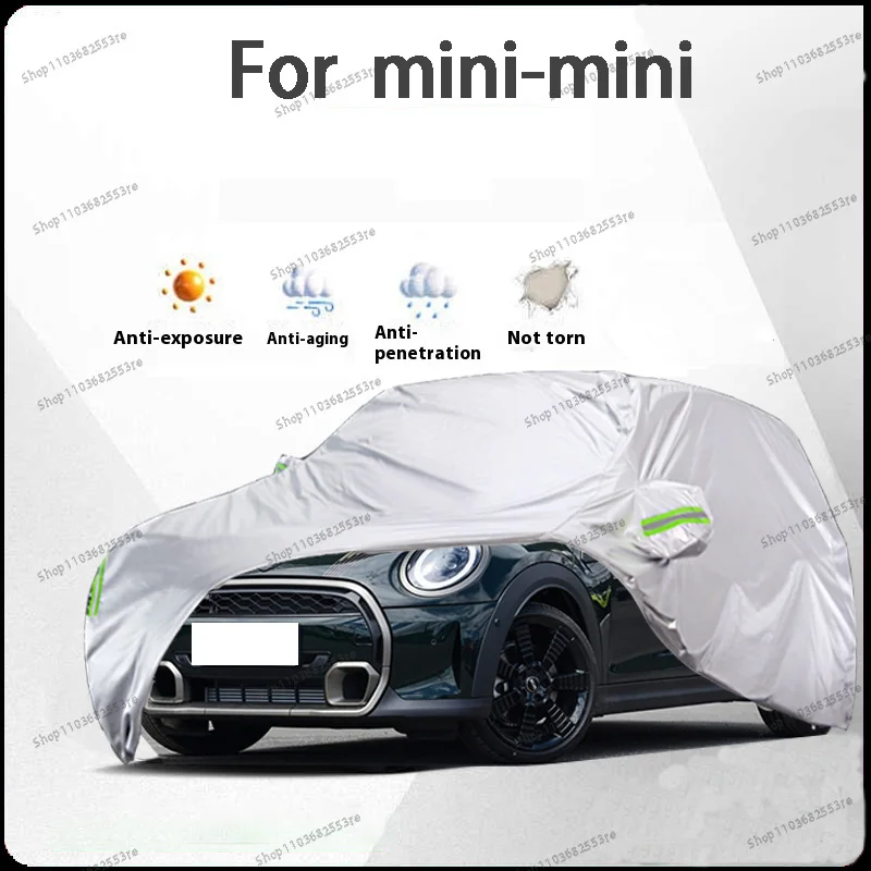 

For MINI Fit Car Cover Waterproof, Dustproof, Sunshade (UV), Snowproof | Silve Full Cover with All-Day Protection