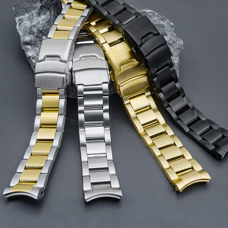 20mm High Quality Solid Stainless Steel Watch Bracelet Deployment Buckle Fit Seiko SPB185/187 Diving Watch Case Repair Tool