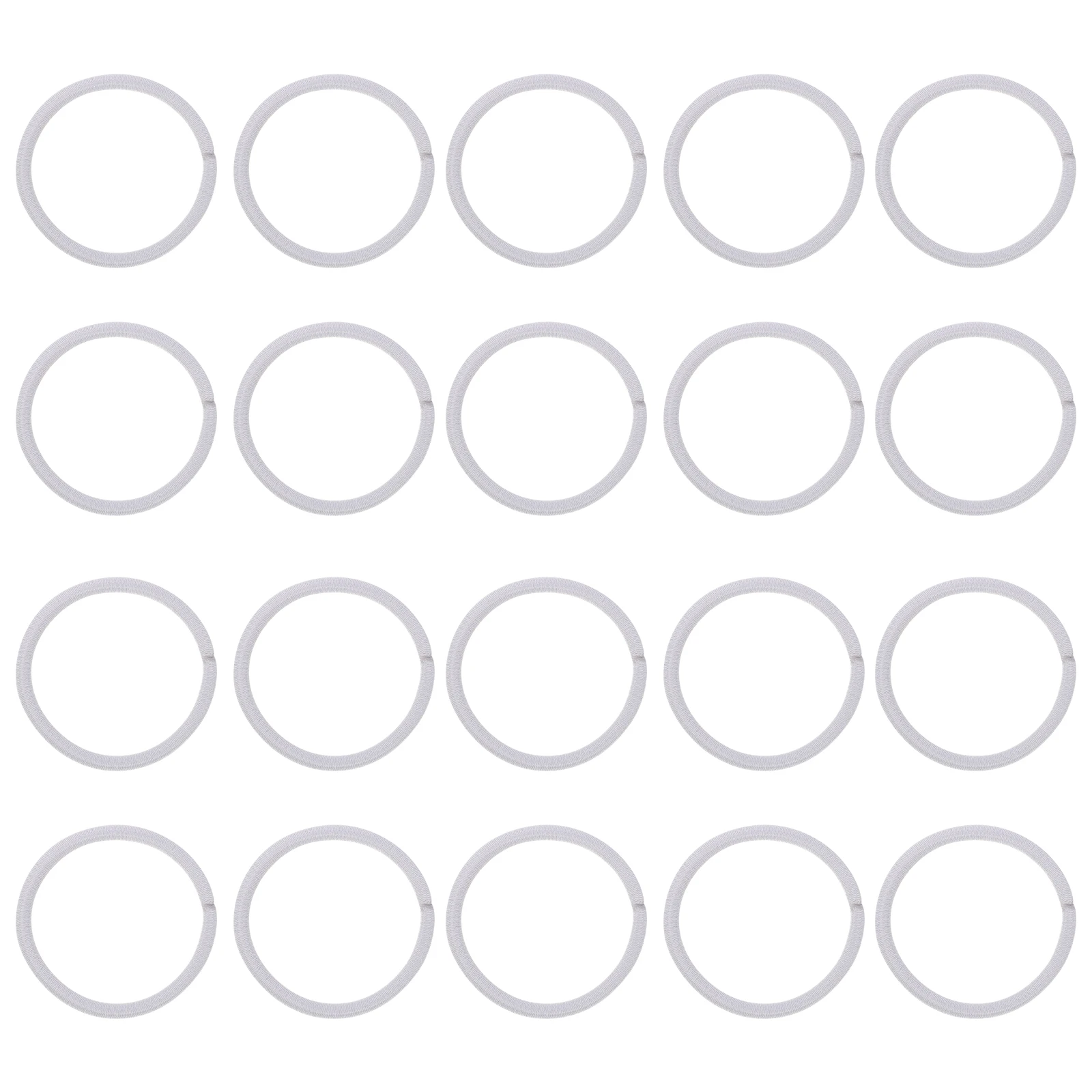 

100 Pcs 4MM Black Elastic Hair Bands Highly Stretchable Ponytail Holders No Metal Perfect for Daily Use School Office