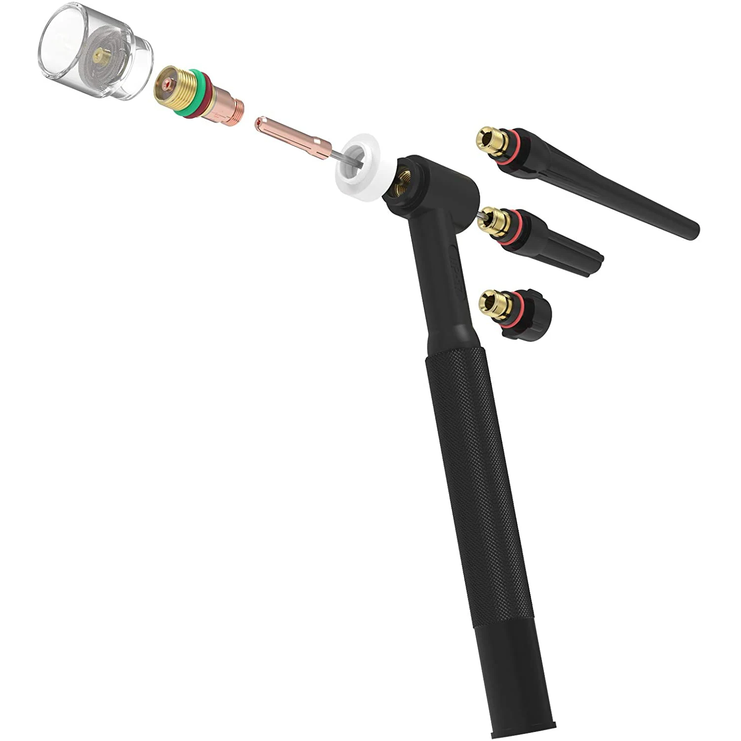 TIG الشعلة عدسة الغاز العنيد ، طقم ملحقات لحام ، مجموعة الزجاج ل WP-17 ، 18 ، 26 ، 71 قطعة