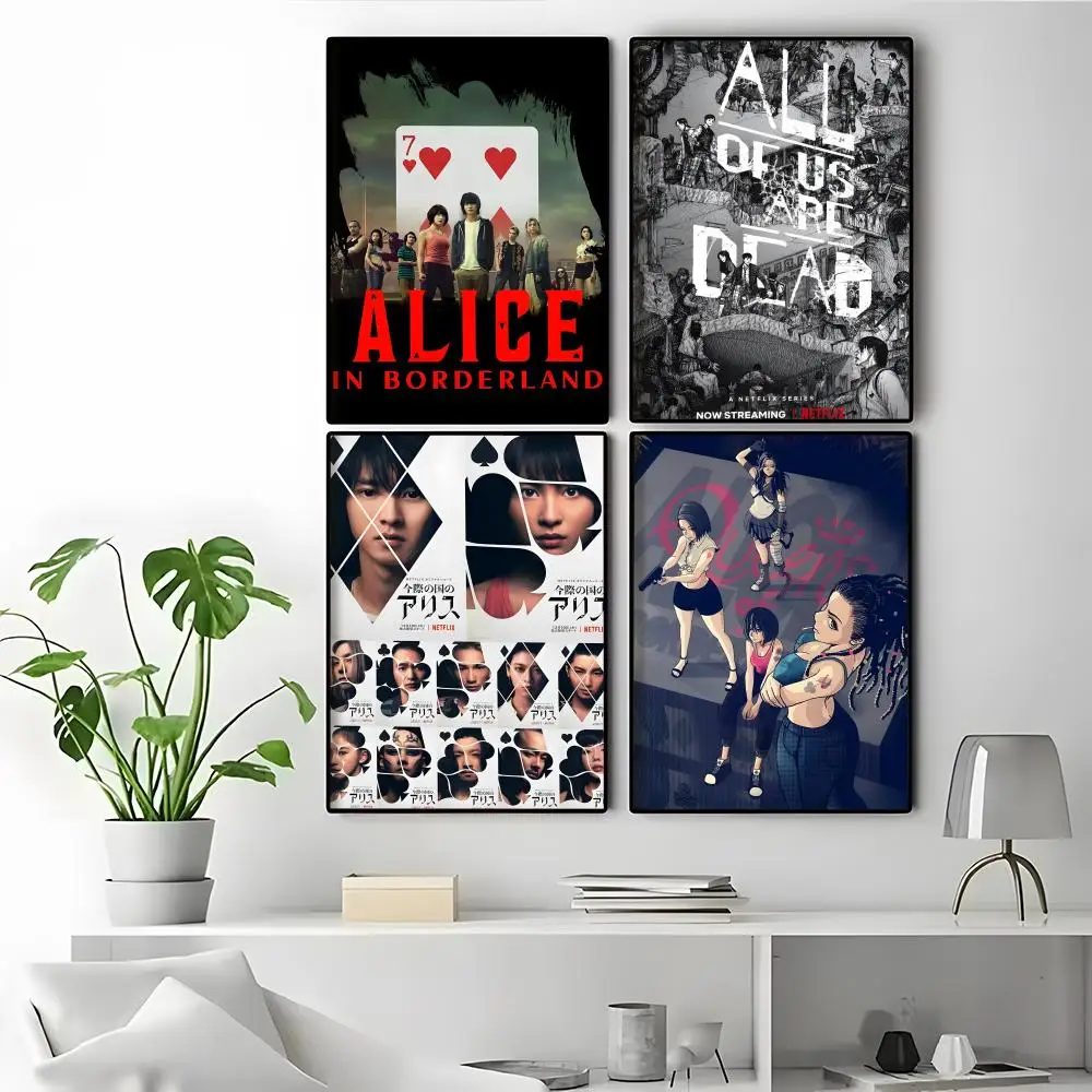 A-Alice In Borderland Season Poster HD Anime Hot Theme Singer/OST/Movie-Waterproof Self-Stick Home Decor