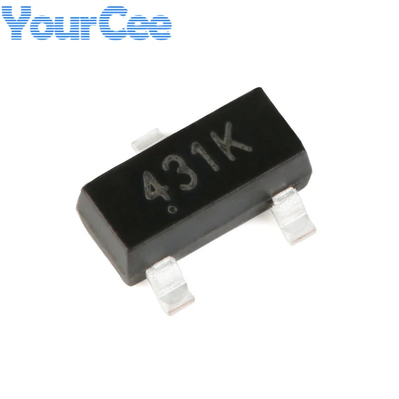 50pcs CJ431K CJ431 SOT-23 0.5% 431K 431 100mA SMD Adjustable Precision Voltage Reference Chip