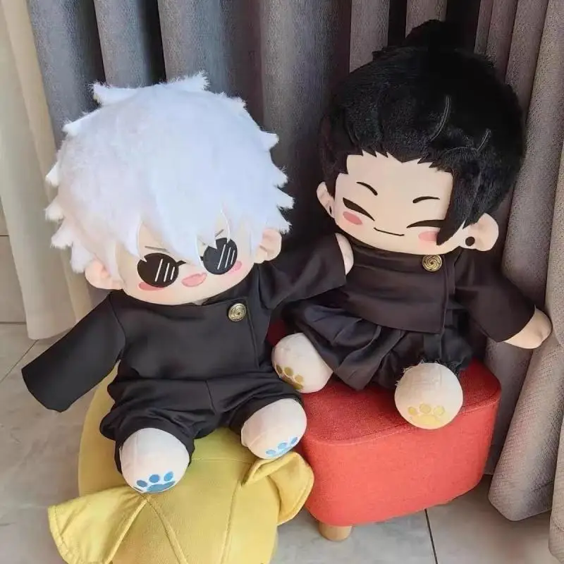 40Cm Jujutsu Kaisen Gojo Satoru Sitting Posture Anime Doll Sofa Decoration Doll Bedroom Accompany Sleeping Doll Collectible Gift