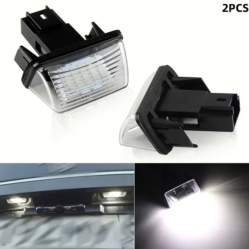 

For Peugeot 206 207 306 307 308 406 407 5008 Partner Citroen 6000K LED License Plate Light White License Plate Light Auto parts