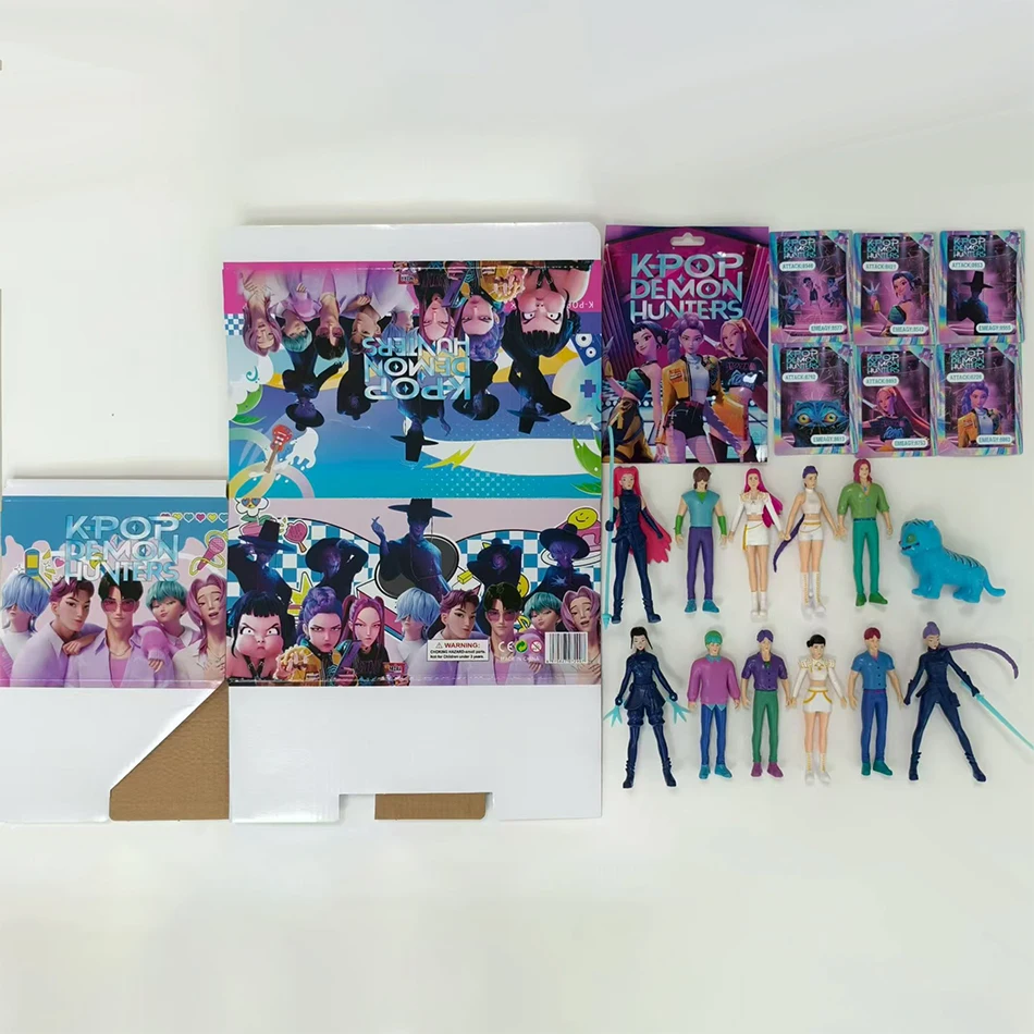 Caja ciega de cazadores de demonios de Anime, cazadores de demonios, Rumi Mira Zoey, tigre, juguete, decoración de escritorio, estatuas, adorno, regalos de Navidad para niños