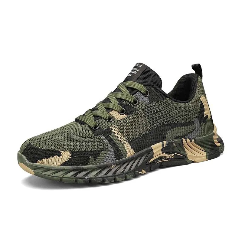 Camouflage Green Elevator Shoes Men Sneakers Height Increase Shoes Breathable Leightweight 6CM Man Daily Life Casual Shoes