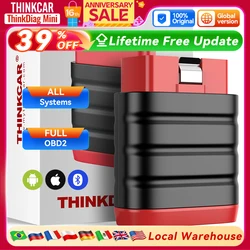 THINKCAR THINKDIAG MINI Auto OBD2 Bluetooth Scanner Full System Diagnostic All Car Lifetime Free Automotive Diagnosis Scan Tool