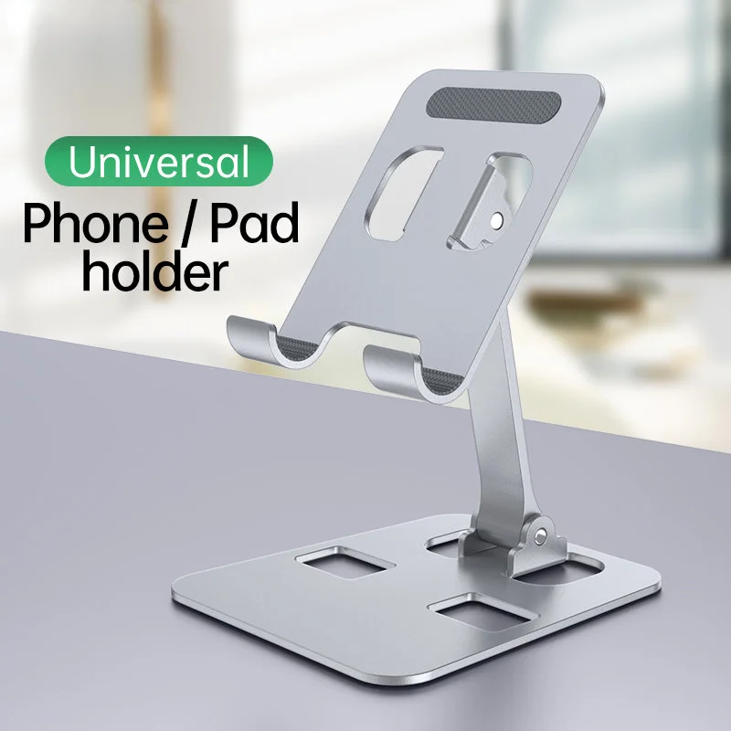 Aluminum Alloy Desktop Mobile Phone Stand Foldable iPad Tablet Support Cell Phone Desk Bracket Lazy Holder For Smartphone Mount