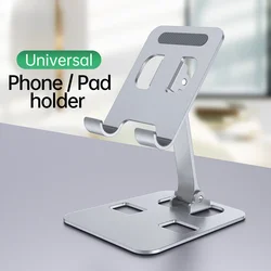 Aluminum Alloy Desktop Mobile Phone Stand Foldable iPad Tablet Support Cell Phone Desk Bracket Lazy Holder For Smartphone Mount