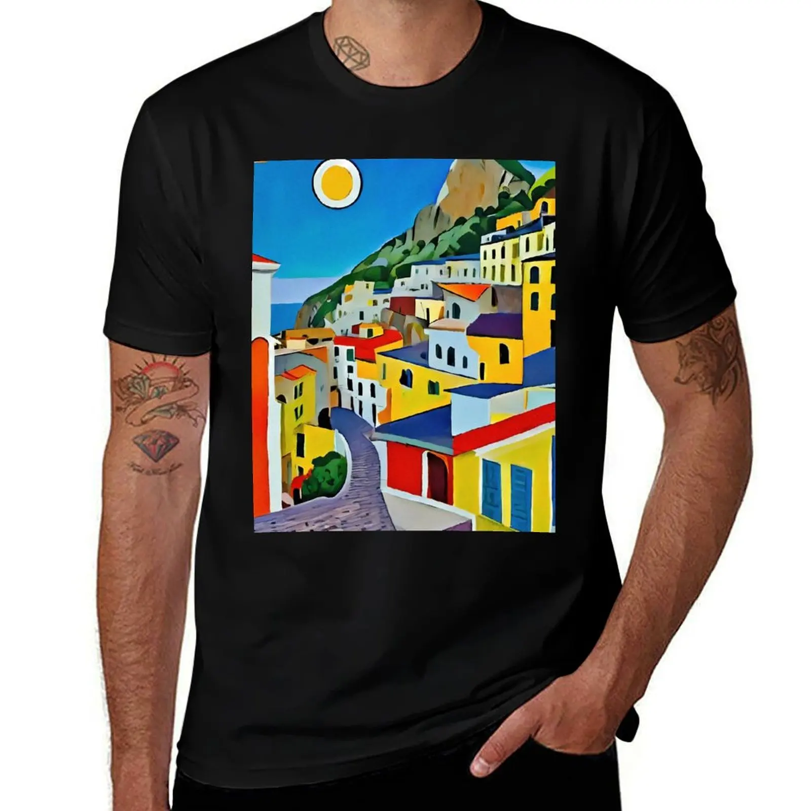 Amalfi, Italy T-Shirt Plus Size Everyday Tee Shirt