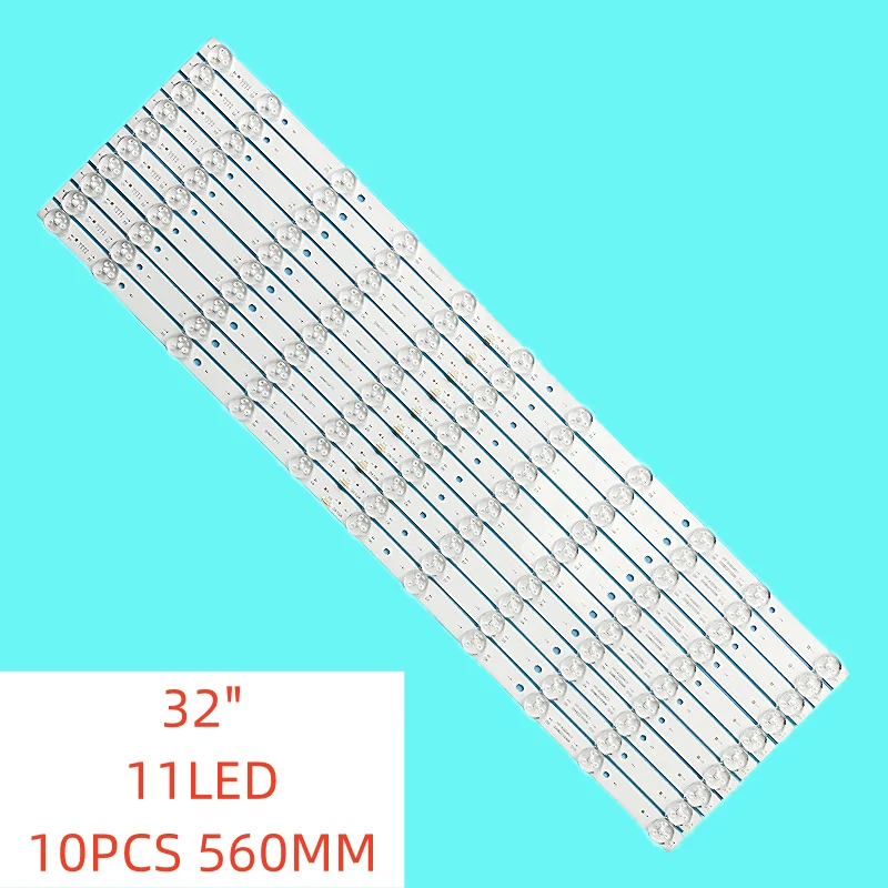 

2/10PCS/SET 11lamp New LED Backlight for 32 inch TV HY-A320AC1 335B2210308 32N01/2*11 AE-LED32A-4KL