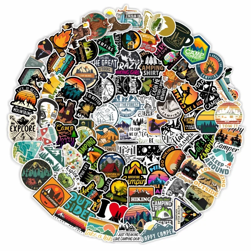 10/30/50/100pcs Outdoor Stickers Laptop Bicycle Guitar Skateboard Sticker Kid DIY Graffiti Waterproof stickers