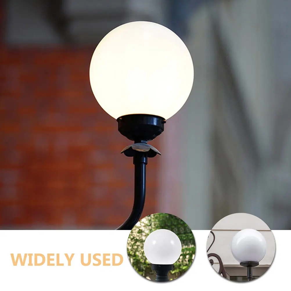 

3pcs Acrylic Globe Lampshade Round Replacement Cover For Outdoor Light Fixture Ball Shade Patio Garden Porch Ceiling Chandelier