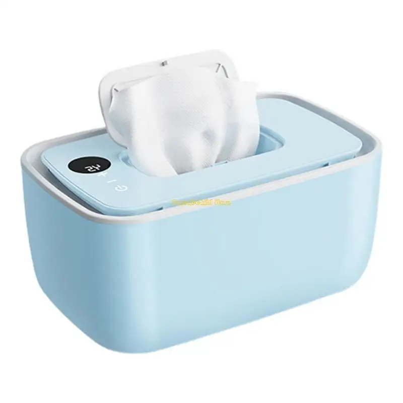 WXTD Spacious Baby Wet Wipe Heater with Efficient Temperature Control, Safe Rounded and 120-sheet Storage Capacity