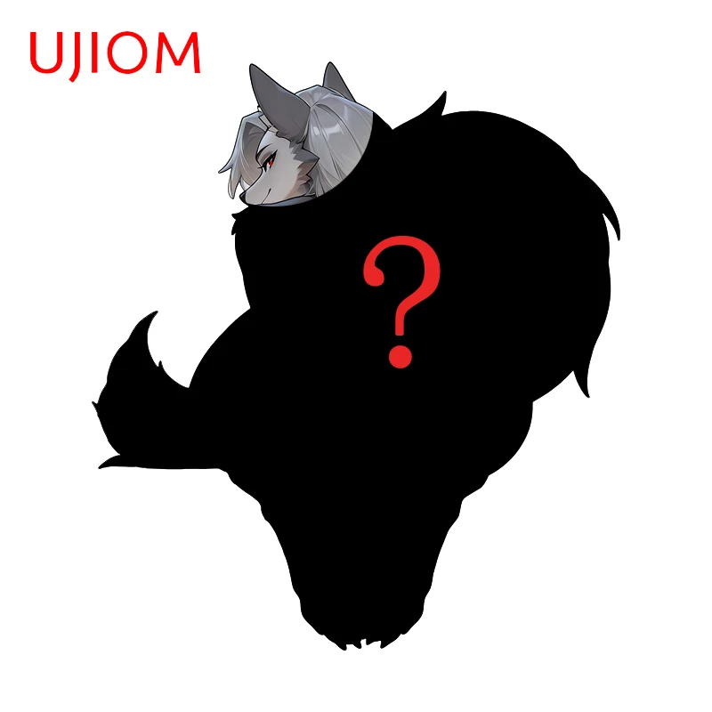 UJIOM Loona Interesting Picture Wall Sticker Funny Occlusion Artistic Scratch Picture Decal Suitable For Bedroom Bathroom Decor
