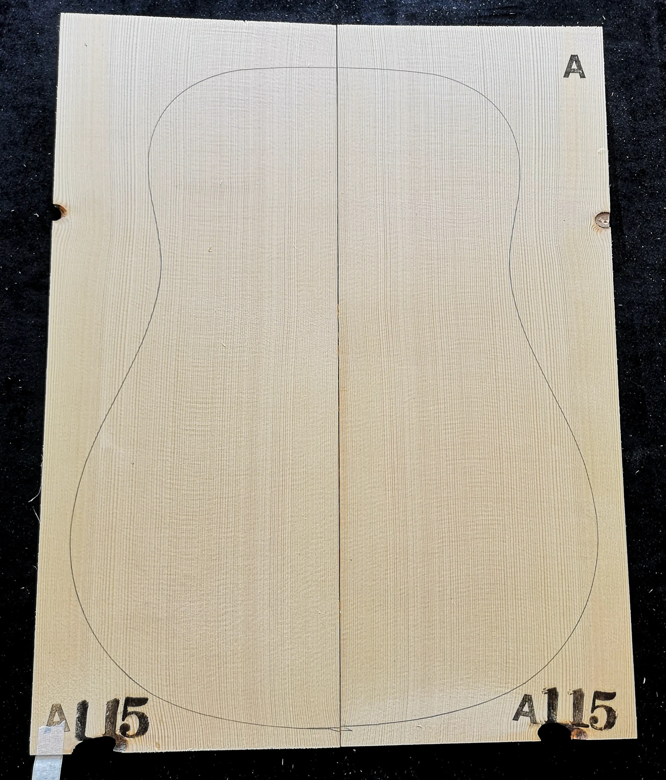 Class A full veneer guitar spruce panel Germany European Alps spruce Making guitar accessories materials