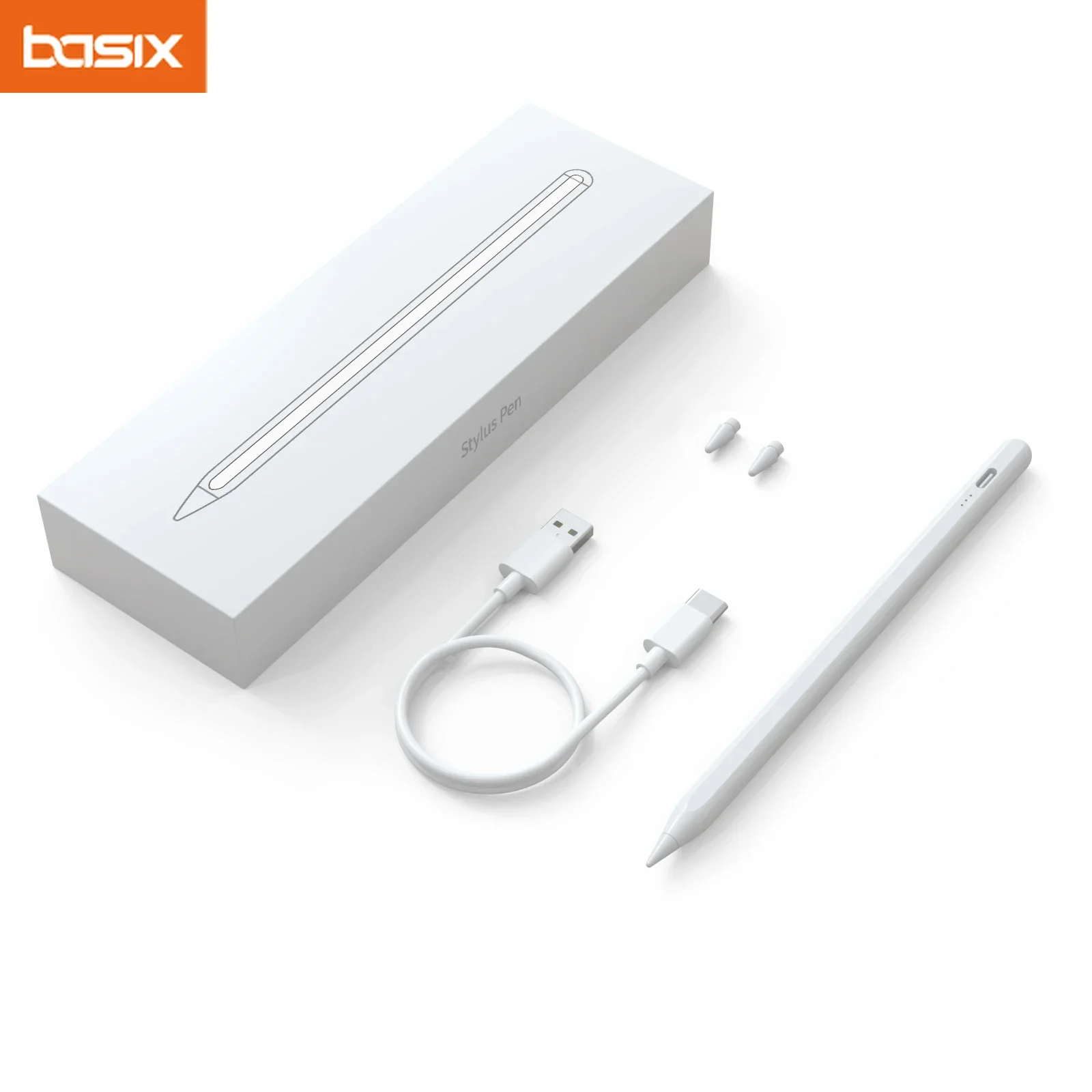 

Basix Stylus Pen для Apple Pencil Magnetic для iPad Pro 12 9 Air Mini 2022, Bluetooth Palm Rejection Tilt Pen с iPad 2018-23