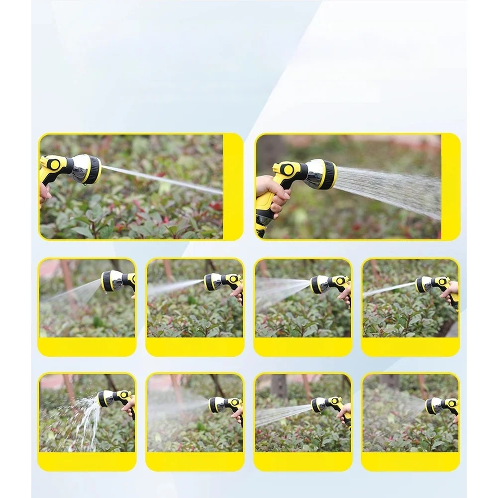 Car Wash Sprayer Hose Spray Attachment Easy Rotation Adjustment Alloy And Abs Material Ergonomic Non-slip Grip