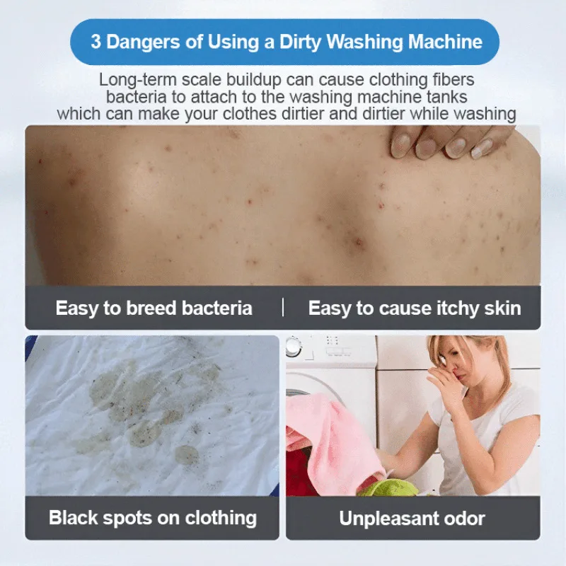 Washing Machine Deep Stain Removal Oxygen Powder Anti Bacteria and Anti Mildew Washer Tank Cleaner