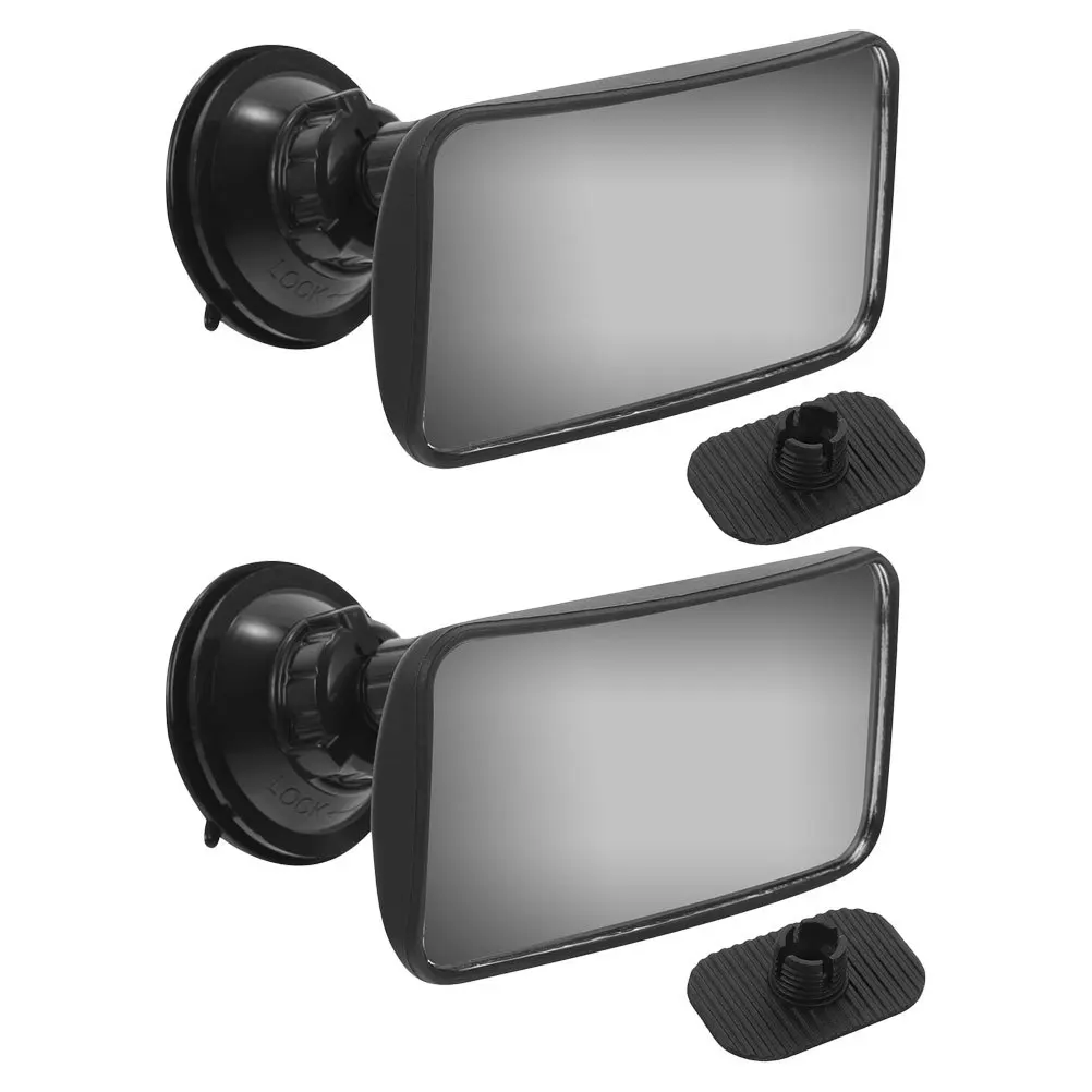 

2Pcs 360 Degree Rotating Baby Car Mirror Suction Cup Adjustable Rearview Infant Safety Wide View Baby Observation Mirror