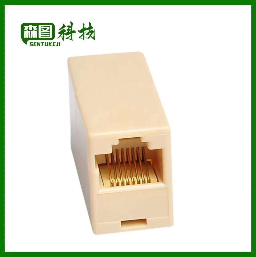 Connettore telefonico con spina femmina a doppia porta IMC Hot 10 Pcs RJ45 8 p8c