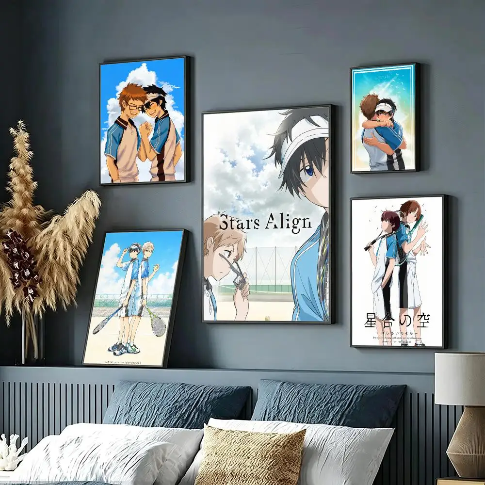 anime Stars Align Poster Wall Posters Art Print HD Print Self-Adhesive Waterproof Wall Stickers Room Decoration