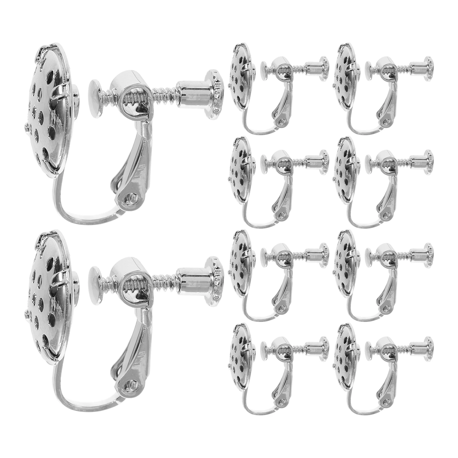 

10pcs Hooks For Diy Making Sturdy Metal Handmade Material Decorative Parts Chunky Close-Fitting Design Polished Finish Easy