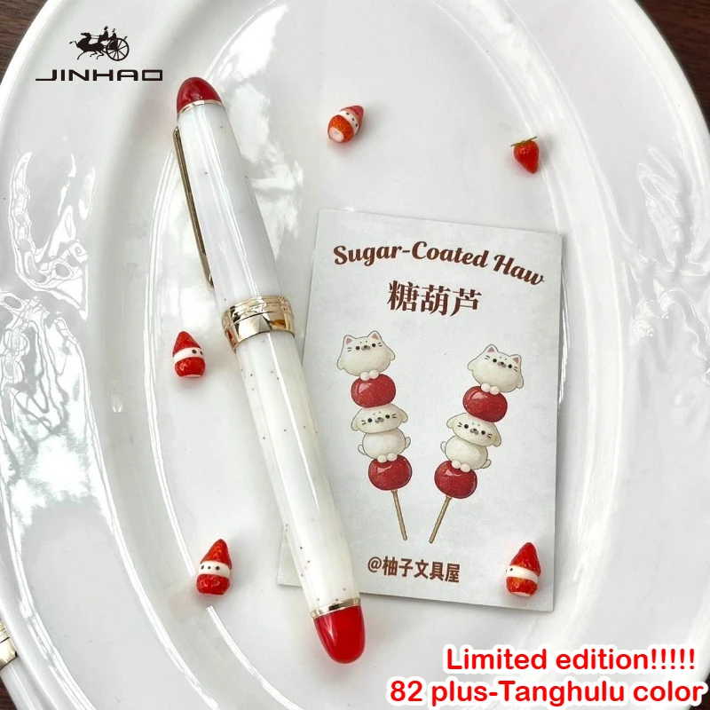 

JINHAO 82 Plus Fountain Pen Limited Edition Tanghulu Colors Tanghulu Pen Nib EF F Calligraphy Pen Stationery School Supplies