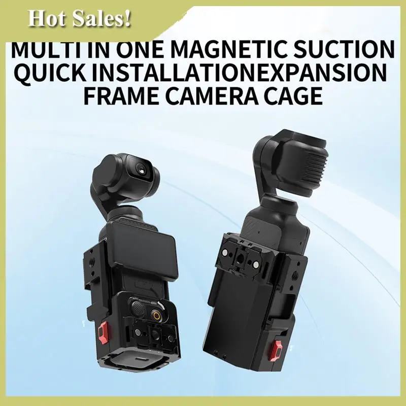 

-ABGQ для DJI OSMO POCKET 3, защитная рамка, алюминиевый удлинительный адаптер, быстросъемный корпус для крепления на холодный башмак, аксессуары для корпуса