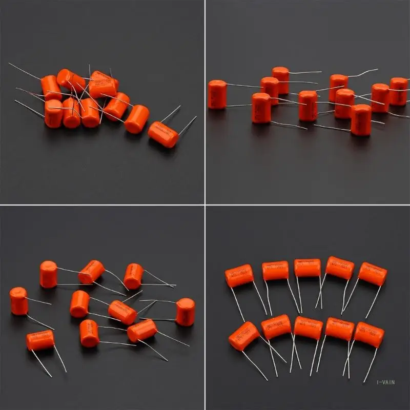 M5TC 10Pcs Electric Guitar Bass Tone Caps Capacitors 200V 715P .047uf Orange Drop Capacitors Tone Caps Electric Guitar Part