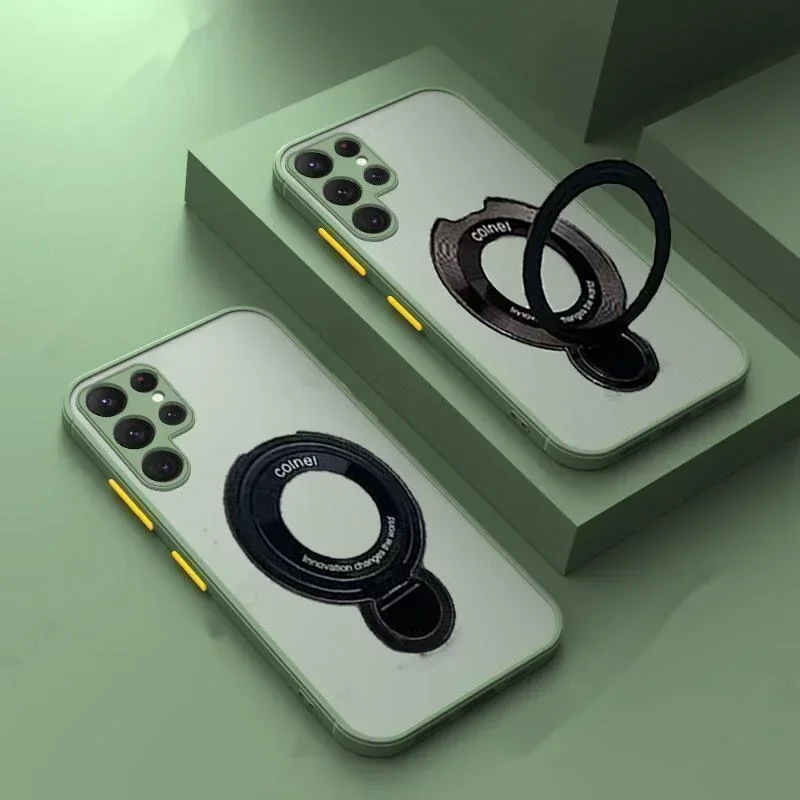 Staffa di Supporto Per Magsafe Cassa Del Telefono Magnetico Per Samsung Galaxy S24 S23 S22 S21 s25 Ultra S10 Plus S20 FE A16 A06 copertura funda