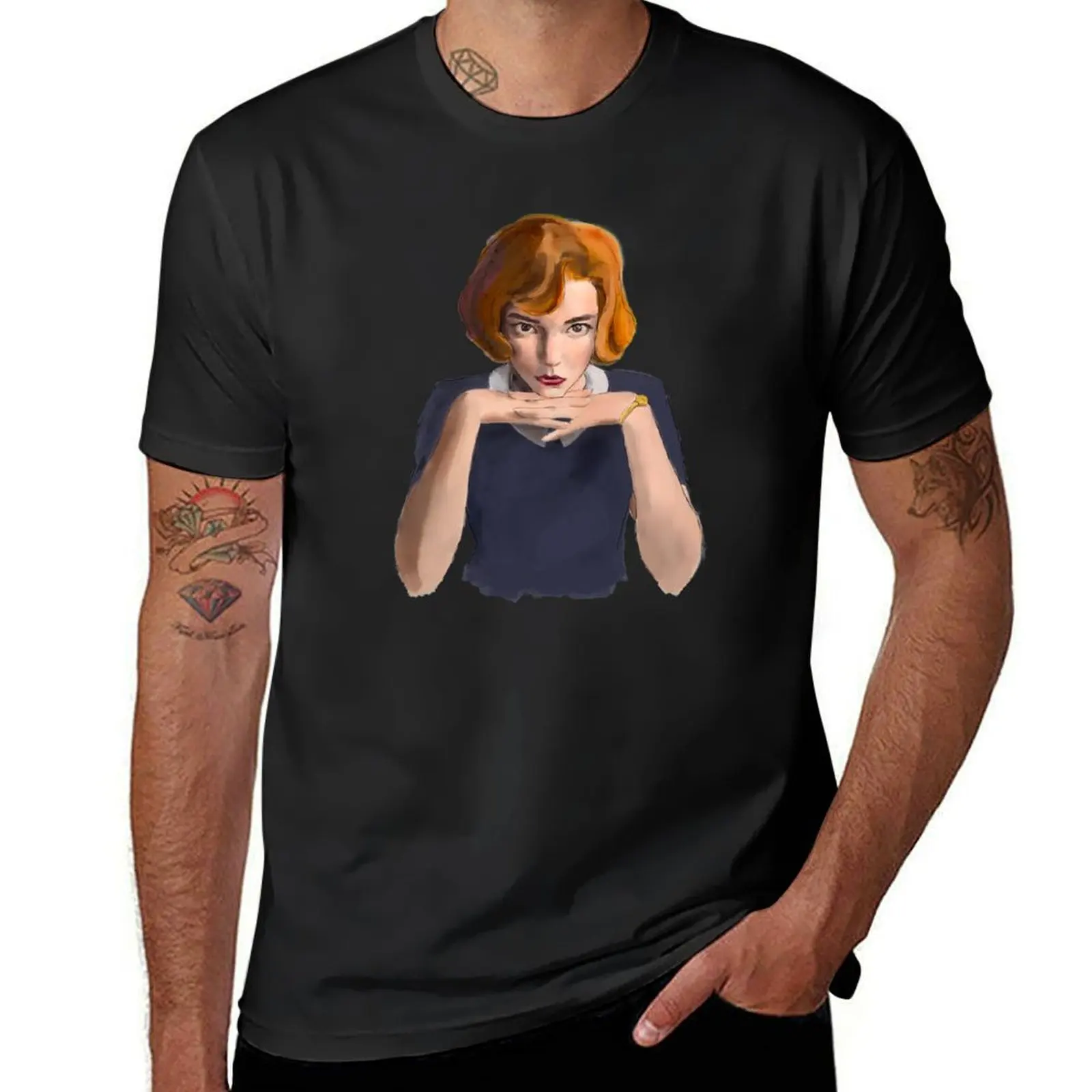 Beth Harmon T-Shirt aesthetic clothes anime cute tops mens graphic t-shirts anime