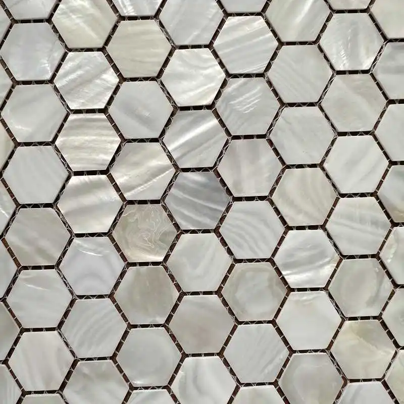

Shell Mosaic Tile Natural White Mother of Pearl Wall Backsplash Bathroom Tiles fish scale sheet kitchen 917