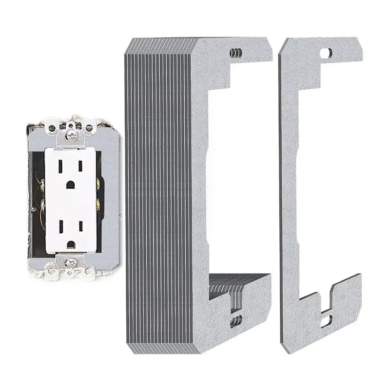 DTA4-Wall Plate Spacer - 20 Pcs Metal Flush Fit Device Leveling Plates For Outlets