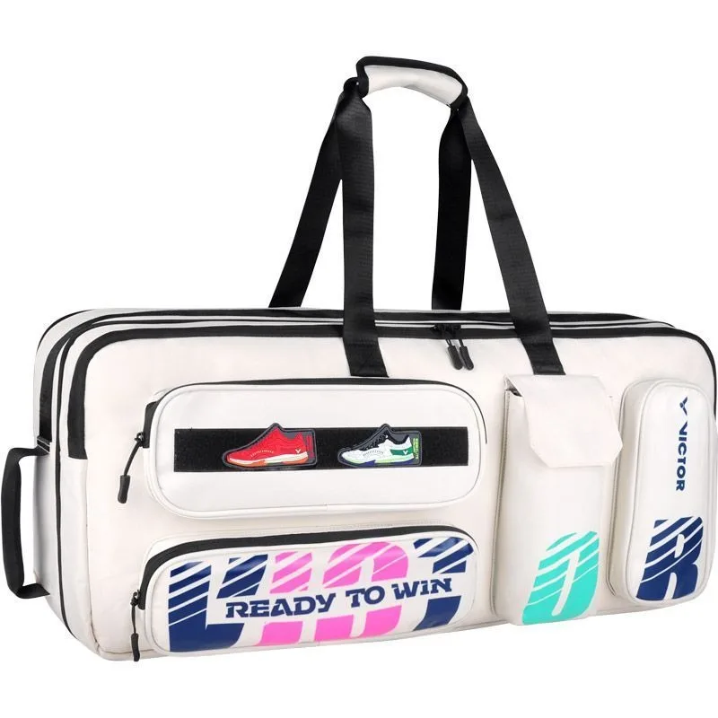 VICTOR Badminton Bolsa de Raquete de Grande Capacidade, Sacos Retangulares de Competição, Multi Funcional, Bolsa de Raquete Esportiva, Bolsas de Tênis, BR3632