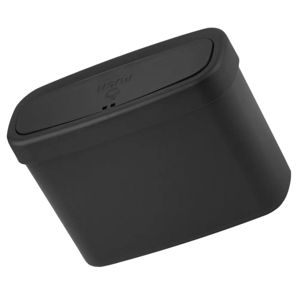 

Car Door Trash Can Black Compact Lid Car Organizer Side Storage Box Vehicle Garbage Can Holder Vehicle Trash Container